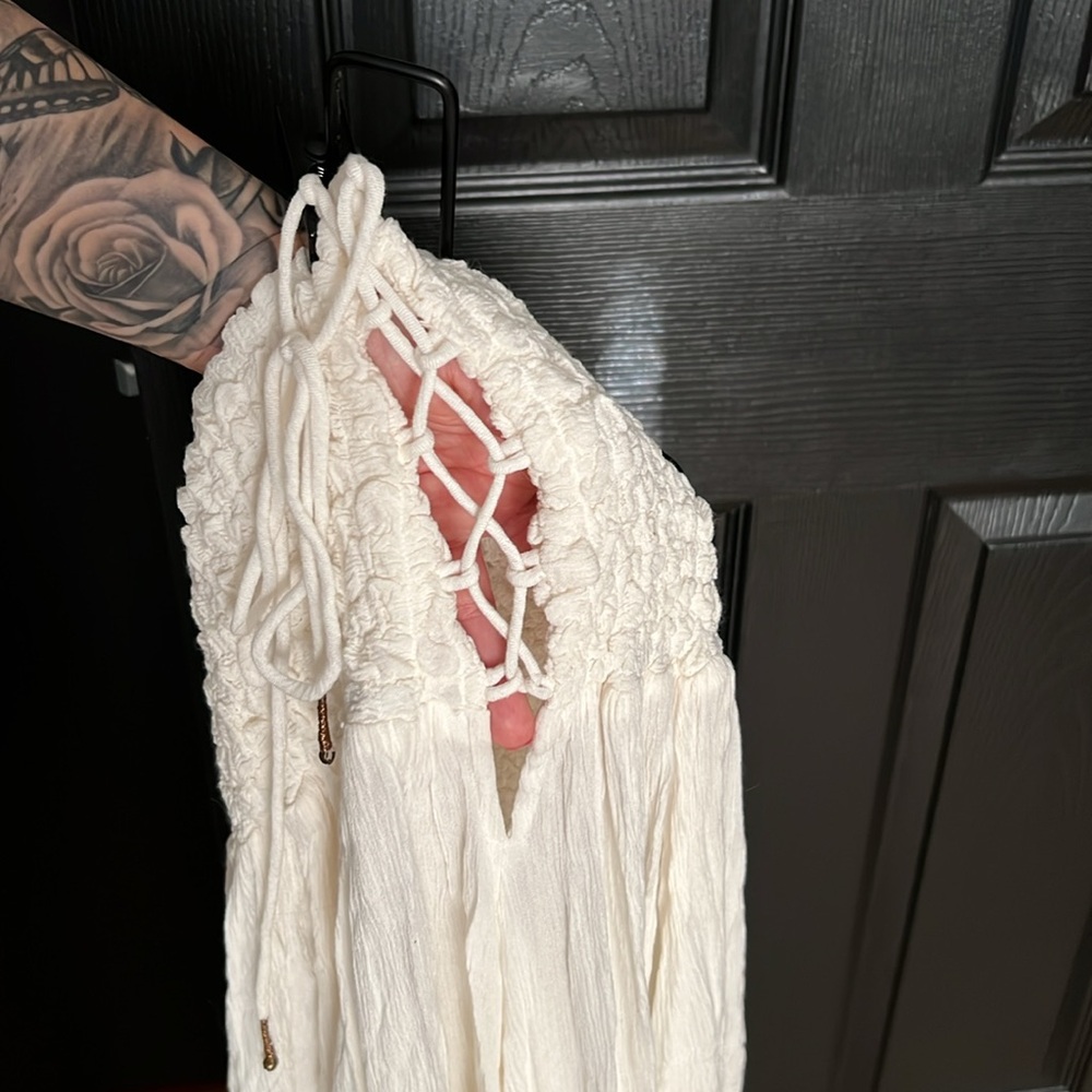 NEW Free People Turning Up the Temperature Maxi Dress - White Size XS - Picture 6 of 8